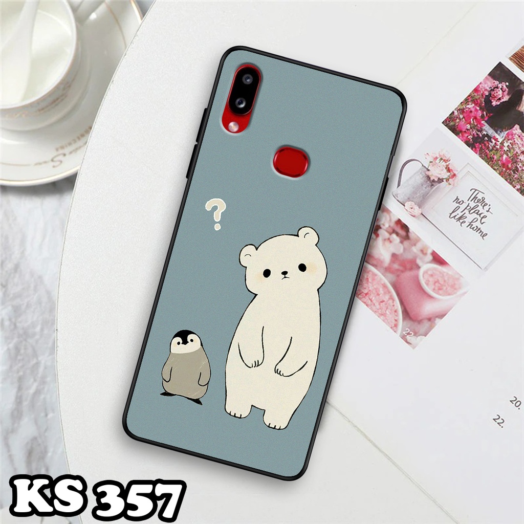 Ốp lưng Samsung A10 - Samsung A10s - Ốp in hình Cat&amp;Bear đáng yêu - Chất liệu TPU siêu bền, bảo vệ máy