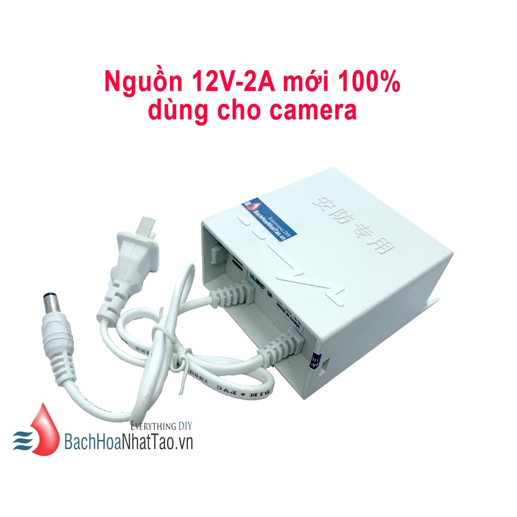 [Mã ELORDER5 giảm 10k đơn 20k] Nguồn CAMERA 12V-2A CÓ MÓC TREO CHUẨN CHỐNG NƯỚC