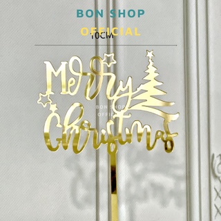 Topper trang trí Bánh Kem Noel Cao Cấp chủ đề Giáng Sinh