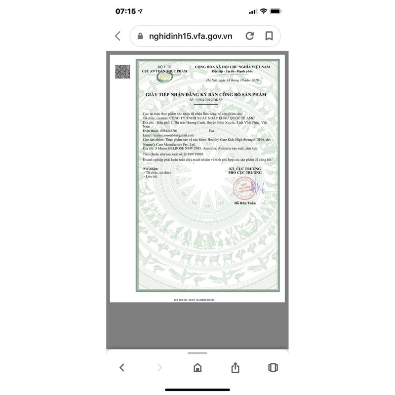 Viên uống DHA HeathyCare 60 viên hàng nội địa Úc