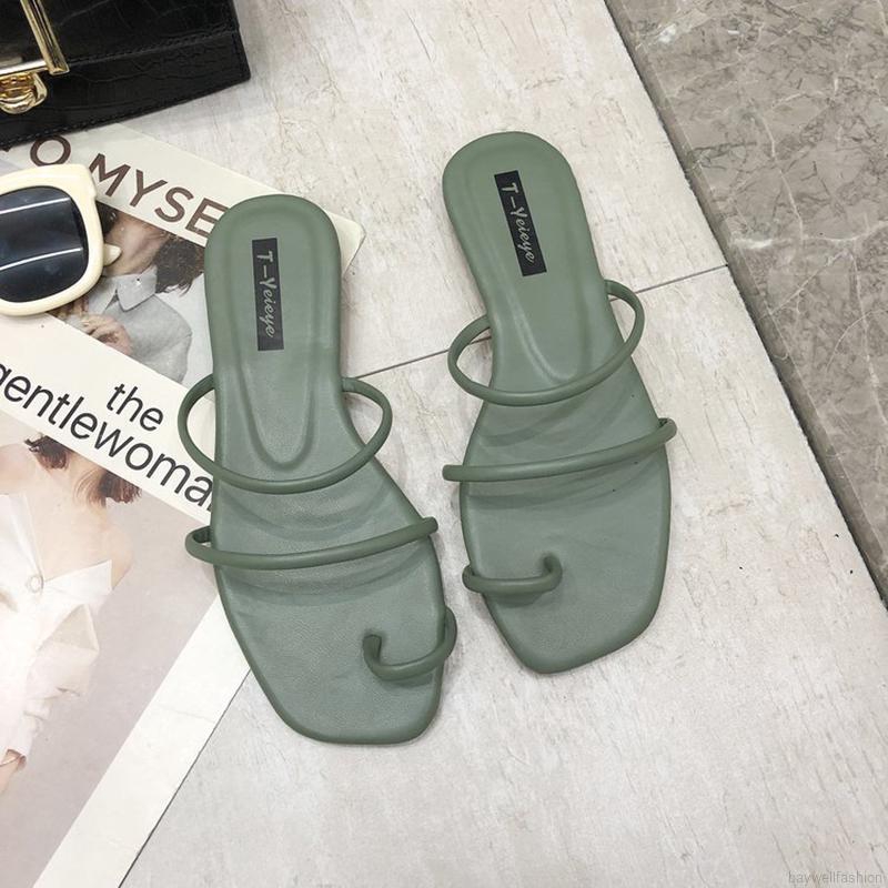 Dép Bệt Xỏ Ngón Đế Bằng Phong Cách Hàn Quốc Cho Nữ