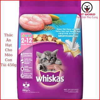 Thức ăn hạt Whiskas Cho Mèo Con Whiskas Junior Gói 450g