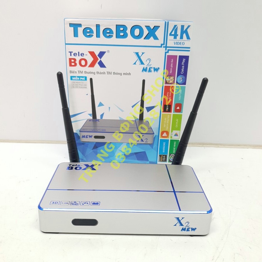 Tivi Tele Box X2 new - MIỄN PHÍ 300 KÊNH HD - 20.000 Phim HD - 36.000 Karaoke