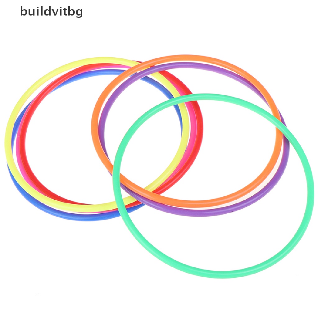 Bộ 5 Vòng Tròn Nhựa Nhiều Màu Sắc Kích Thước 18CM Đồ Chơi Giáo Dục Cho Bé