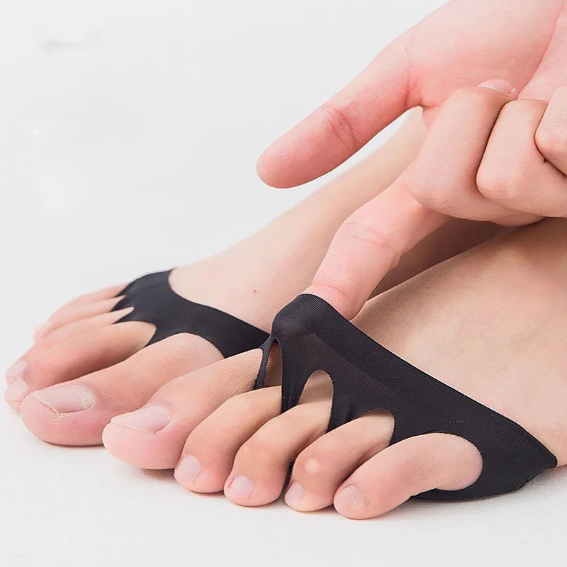 Tất vớ đệm gót chân xỏ ngón giảm đau,chống trơn trượt cho giầy cao gót