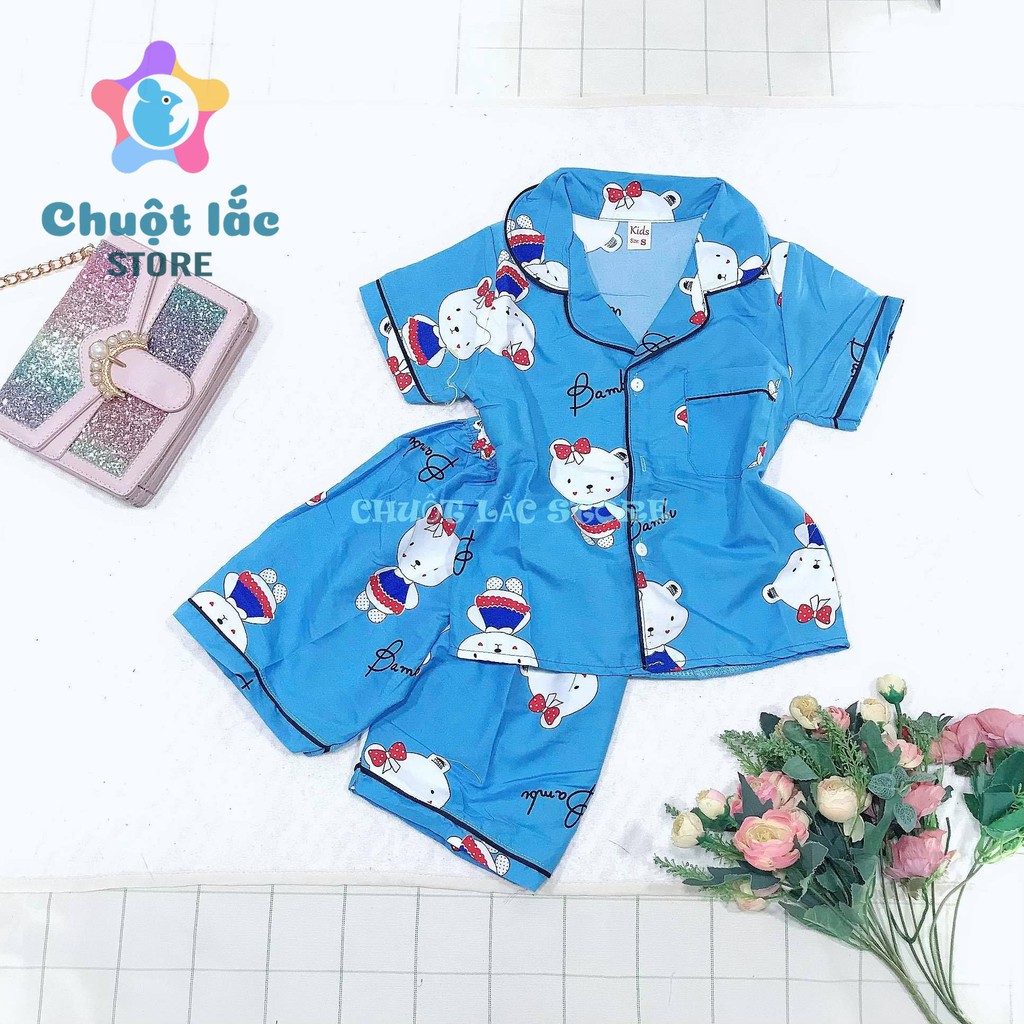 Bộ Pijama Cho Bé Trai Bé Gái Chuột Lắc Store Cộc Tay Size Đại 15Kg Đến 30Kg