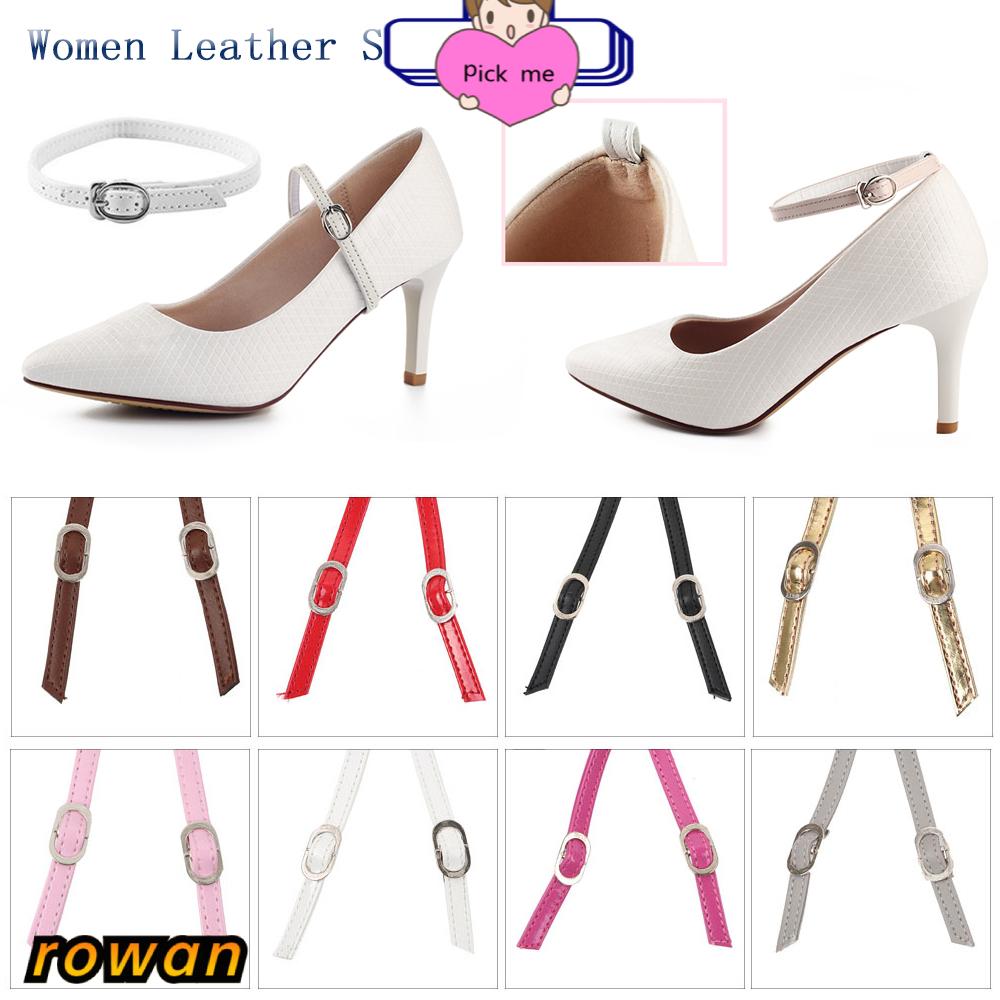 Dây Buộc Giày Cao Gót Bằng Da PU Chống Trượt Có Thể Điều Chỉnh
