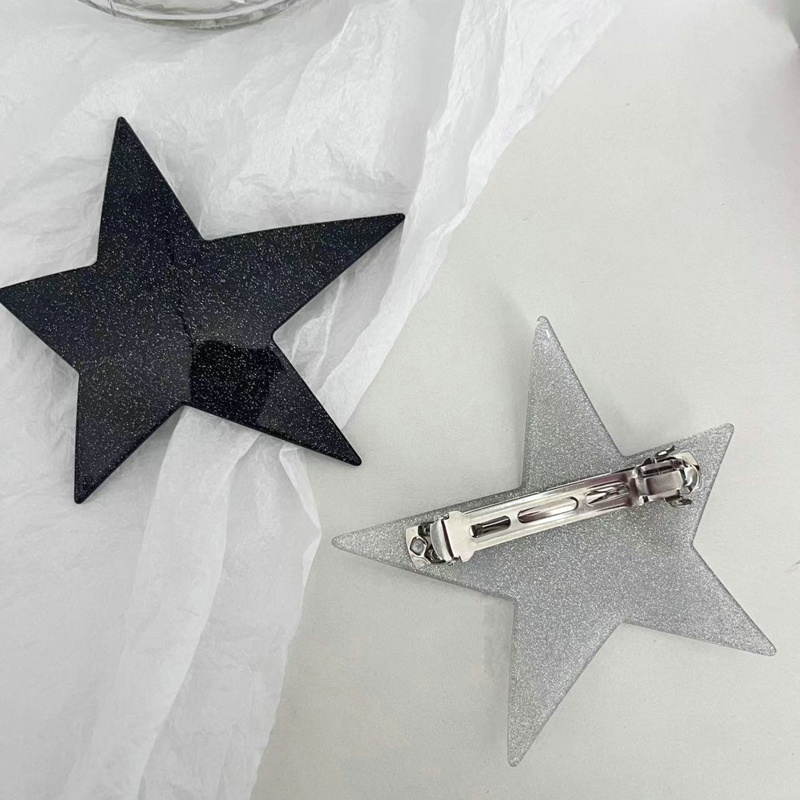 Kẹp Tóc Hình Ngôi Sao Năm Cánh Đính Đá Lấp Lánh Thời Trang Cho Nữ Y2K dreamdiary