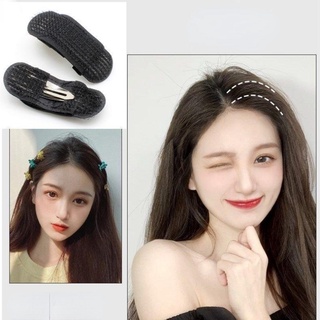 Bộ 2 kẹp tóc BB lông xù không đường may thời trang cho nữ