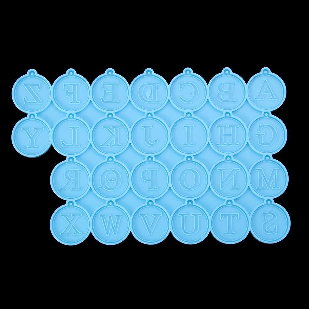 JONYE Khuôn Silicone Hình Chữ Cái A-Z Làm Bông Tai Epoxy Resin DIY