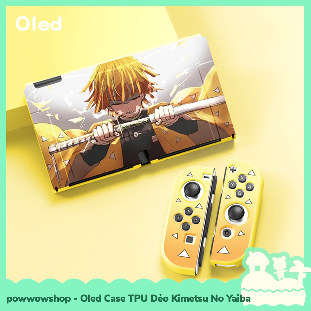 [Sẵn VN - Hỏa Tốc] OLED Phụ Kiện Case Ốp TPU Dẻo Cho Máy Game Cầm Tay Nintendo Switch Oled Phong Cách Kimetsu No Yaiba