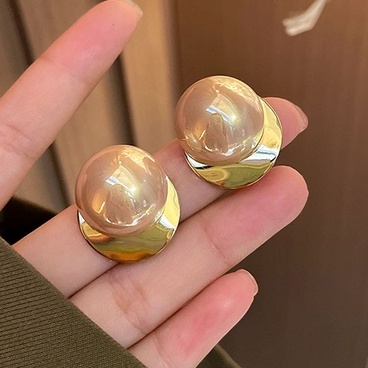 Đôi Bông Tai Ngọc Trai Lớn Phong Cách Hàn Quốc