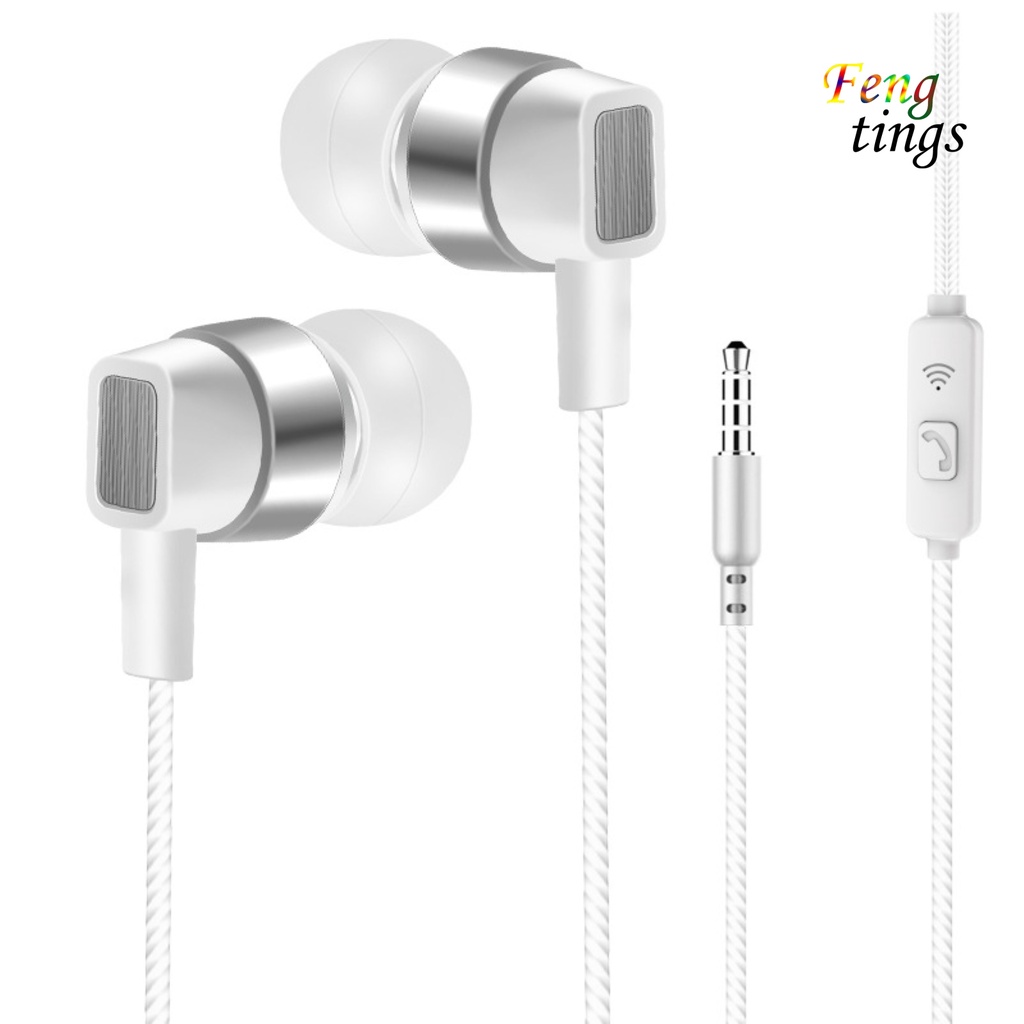 Tai Nghe Nhét Tai Siêu Trầm Đầu Cắm 3.5mm Có Micro Tiện Dụng