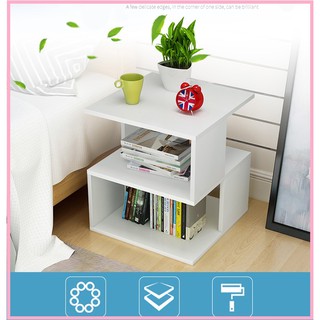 9215 Kệ đầu giường 2 tầng cách điệu 40x40x43 - Tủ đầu giường