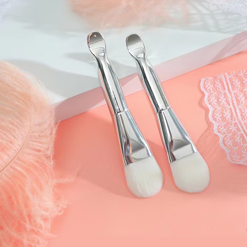 1 Cọ Silicon Mềm Hai Đầu Dùng Để Quét Mặt Nạ Chăm Sóc Da