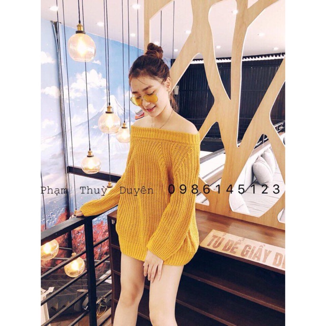 Áo len trễ vai hit hot hàng Quảng Châu(kèm ảnh thật) | BigBuy360 - bigbuy360.vn