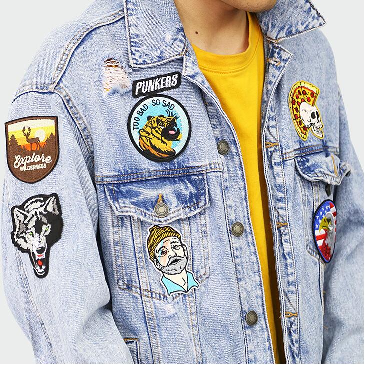 Miếng Vá Quần Áo Tự Dính Thêu Hình Hoa Hồng Đen