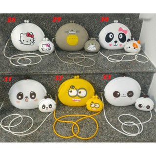 Combo 2 set túi và ví Doremon silicon cute (gồm: 2 to, 2 nhỏ)