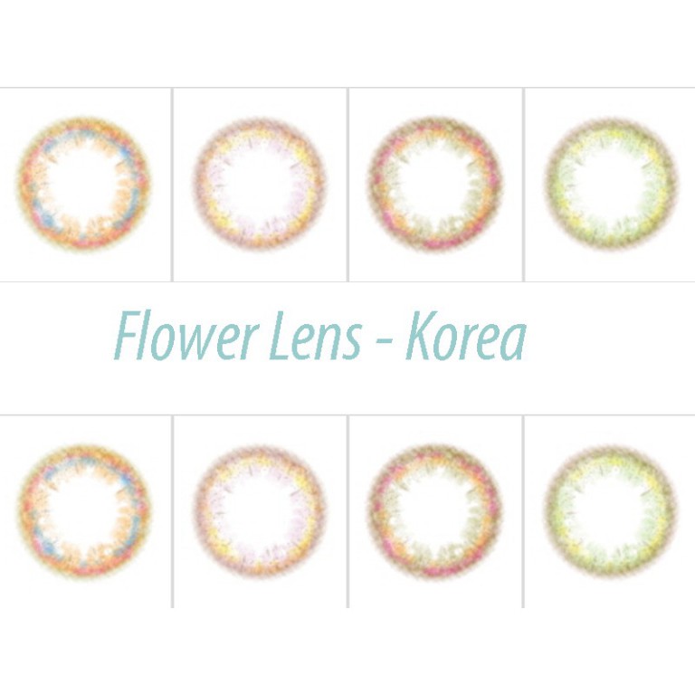 [CAM KẾT CHÍNH HÃNG] Kính áp tròng Hàn Quốc BLUE EYES FLOWER CHOCO - Lens cận thời trang