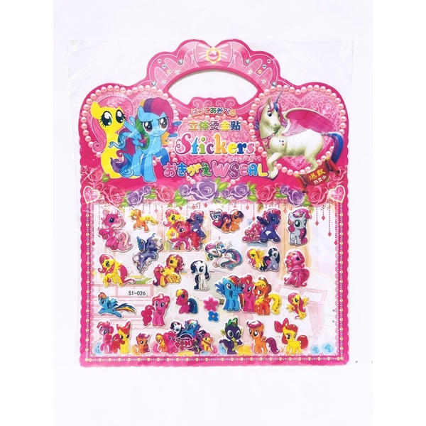 Hình dán nổi 3D - combo 3 tấm