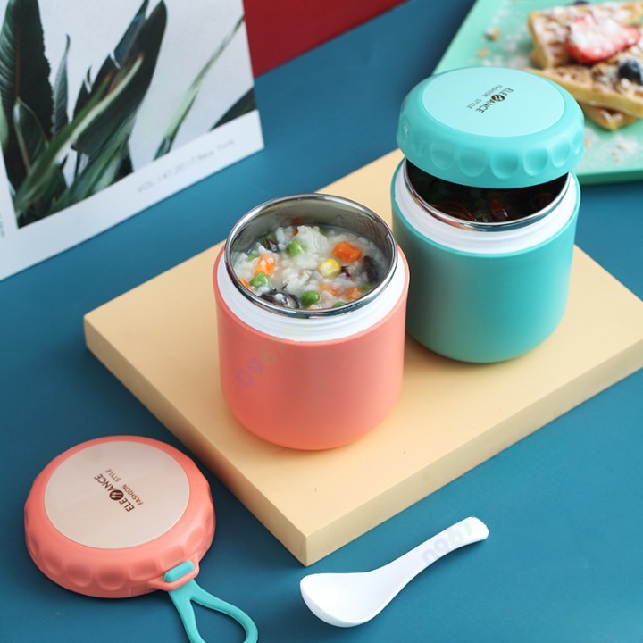 Bình ủ cháo giữ nhiệt kèm muỗng Efrance 430ml tiện lợi