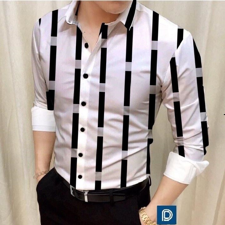 Áo Sơ Mi Nam Kẻ Sọc Dài Tay KEN 36 Fashion