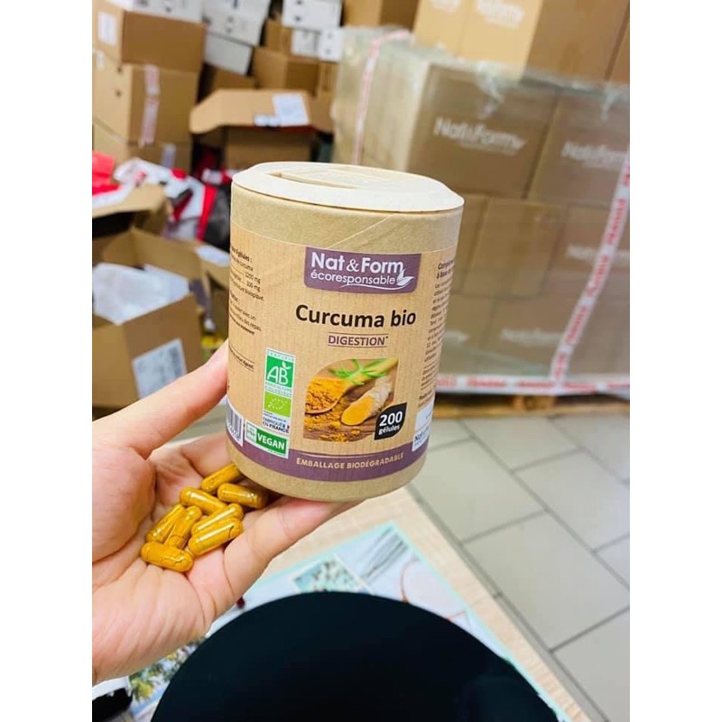 Curcuma bio Nat&amp;Form Pháp
