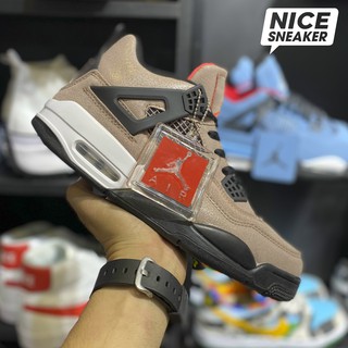 Giày sneaker | giày bóng rổ : jordan 4 taupe haze - bản 1:1 chuẩn da lộn .