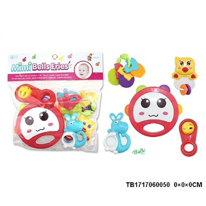 Túi đồ chơi xúc xắc 5 món Toys House 776-1 cho bé từ sơ sinh phát triển thị giác, thính giác và khả năng quan sát