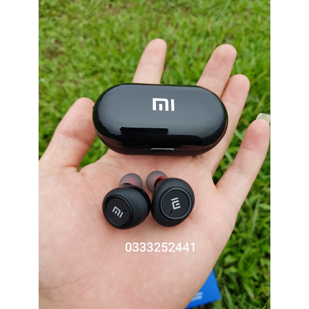 FREESHIP_Đơn_50k Tai Nghe Bluetooth AirDots Redmi2 Đen True Wireless Công Nghệ 5.0 Kèm Đốc Sạc ,Cảm Biến Tự Động Kết Nối | BigBuy360 - bigbuy360.vn
