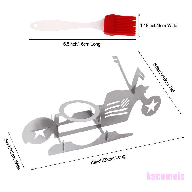 Giá Đỡ Gà / Bia Bằng Thép Không Gỉ Thiết Kế Nhỏ Gọn Tiện Dụng