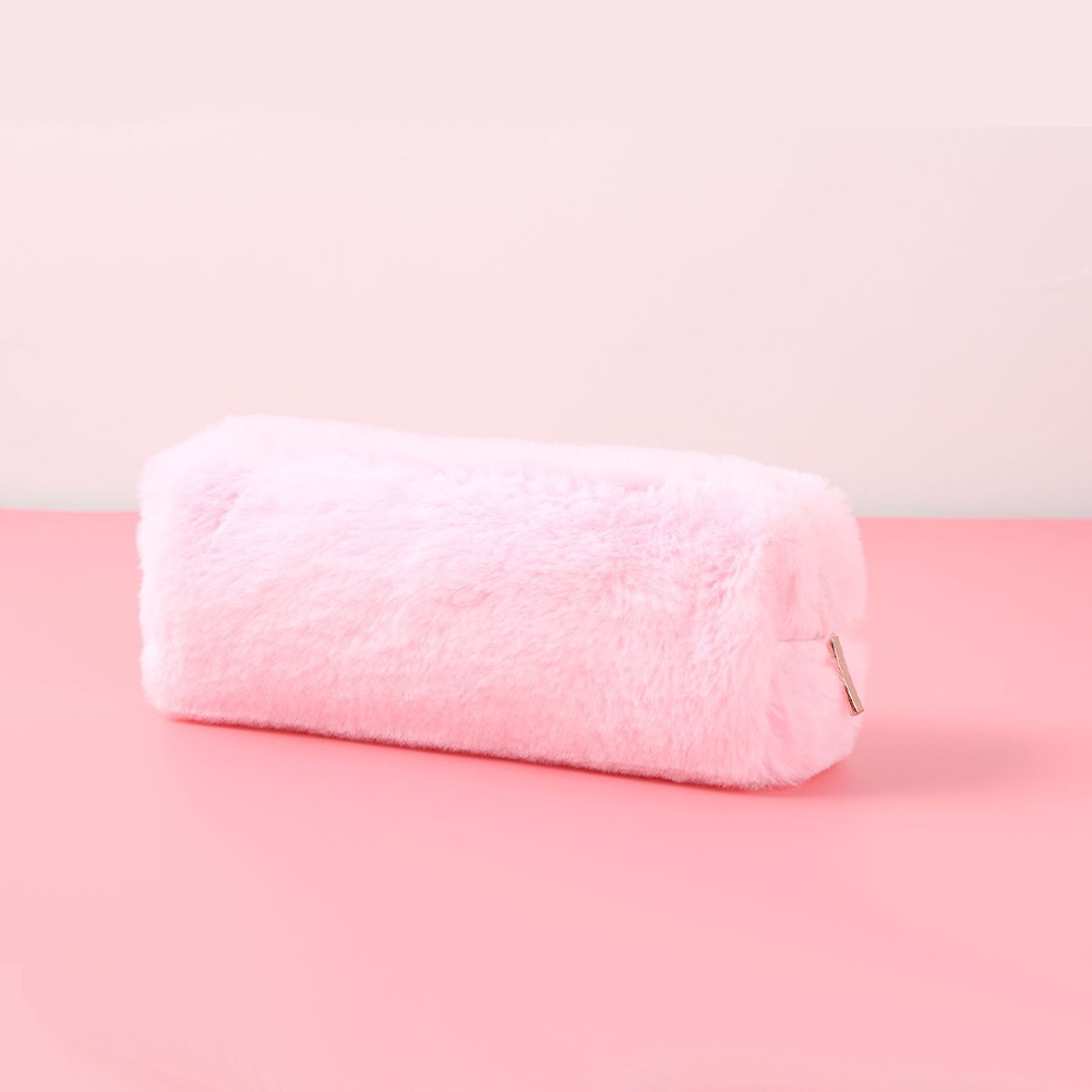 Cute Plush Japanese Large-capacity Student Ins Pencil Case New Popular Plush Stationery Bag