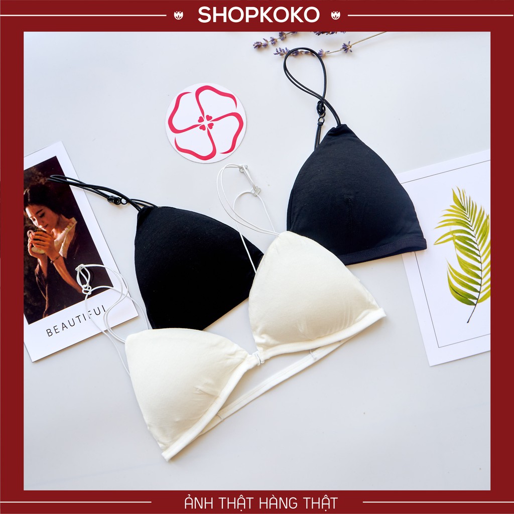 Áo Bra Nữ Đẹp Cài Trước 2 Dây Mảnh Có Mút Điệm Mỏng, Áo Lót Không Gọng Nâng Ngực Thoáng Khí - koko8010 | BigBuy360 - bigbuy360.vn