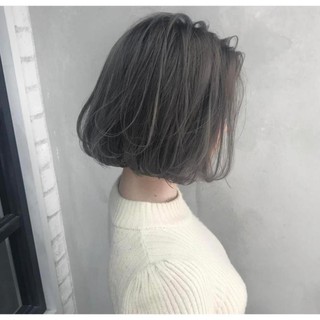 Thuốc nhuộm tóc màu đen ghi khói
