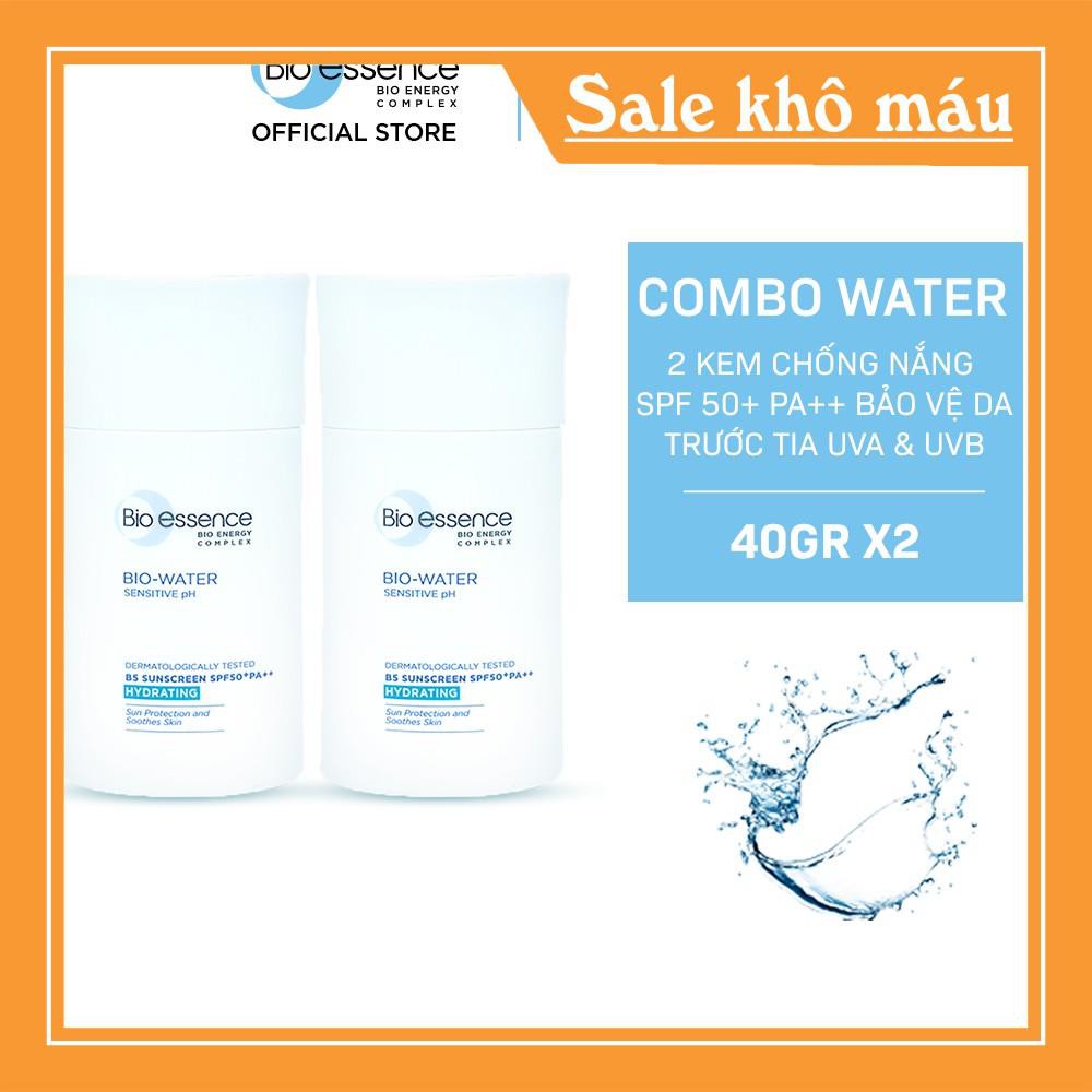 Combo 2 Kem chống nắng Bio-Essence Miracle Bio Water Cooling Sunscreen 40ml/chai