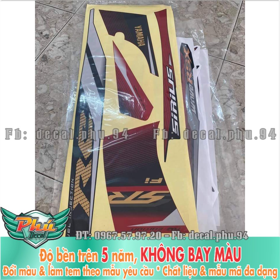 Tem rời Uv Sirius Fi đỏ đen (X) -1