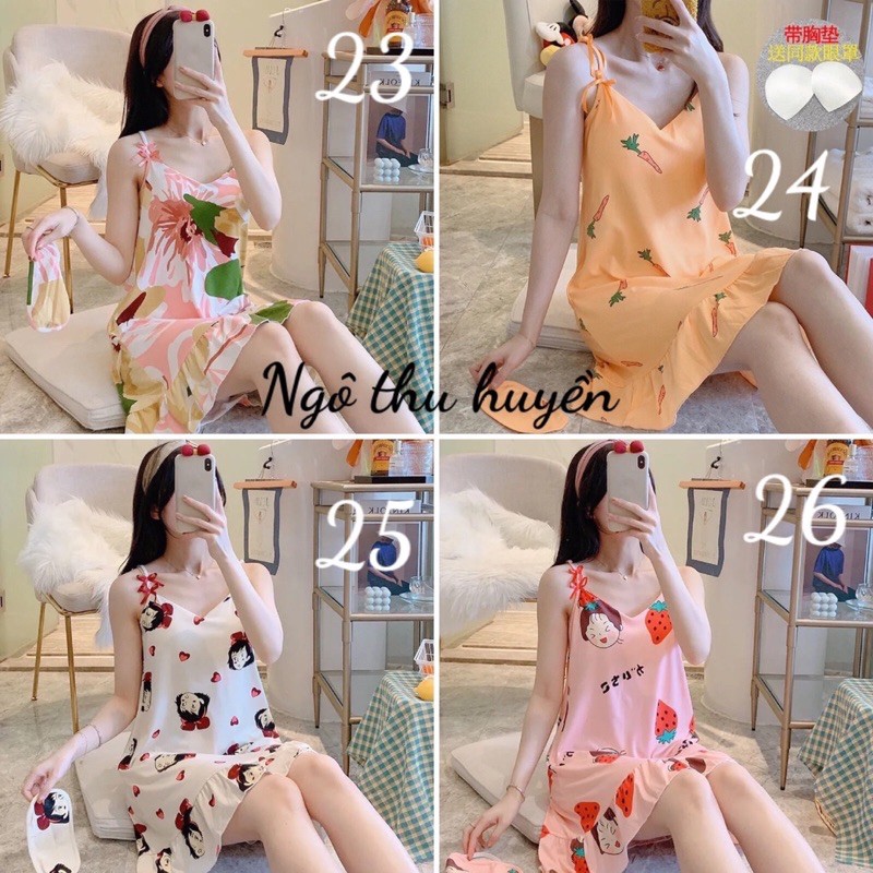 [ Order ] Váy ngù 2 dây kèm bịt mắt | BigBuy360 - bigbuy360.vn