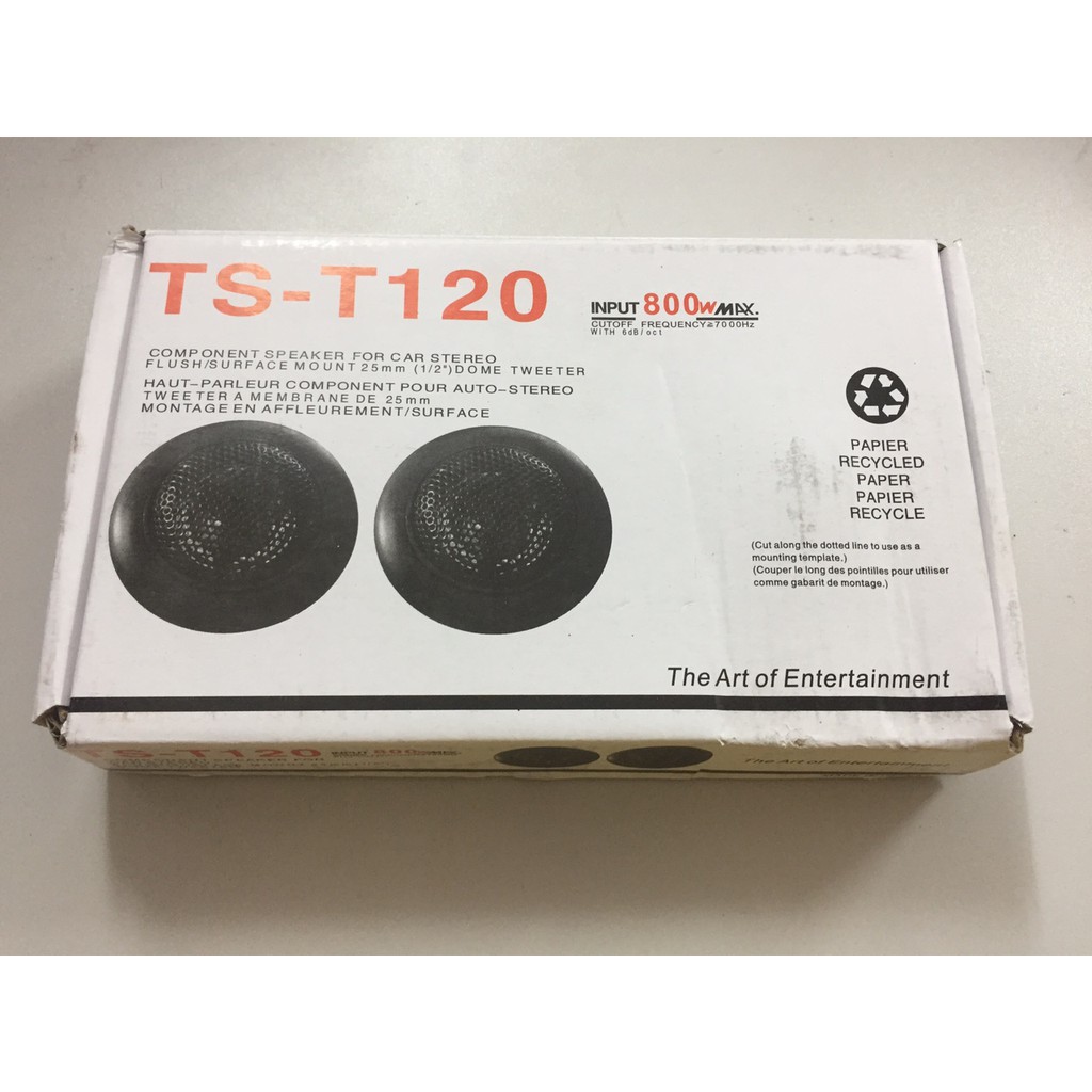 Cặp loa treble pionner TS - T120 . Âm thanh trung thực trong trẻo . Có video test