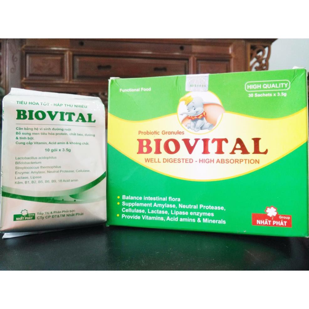 BIOVITAL cốm vi sinh hộp 30 gói / biovitan