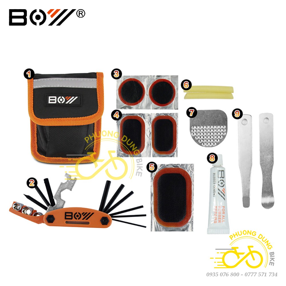 Bộ đồ nghề vá săm xe đạp BOY 8090AB