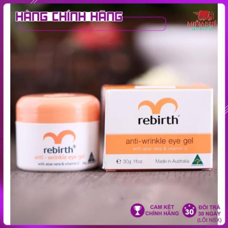 Gel dưỡng chống nhăn, chống thăm quầng mắt giàu Vitamin E Rebirth - 30ml - Úc | BigBuy360 - bigbuy360.vn