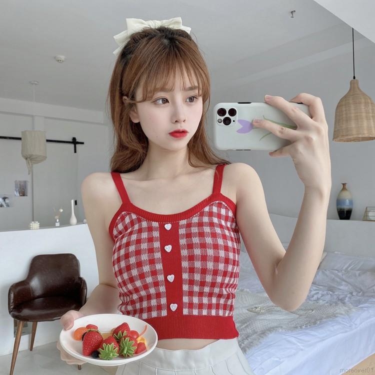 Áo Nữ Không Tay Họa Tiết Caro Thời Trang Quyến Rũ | BigBuy360 - bigbuy360.vn