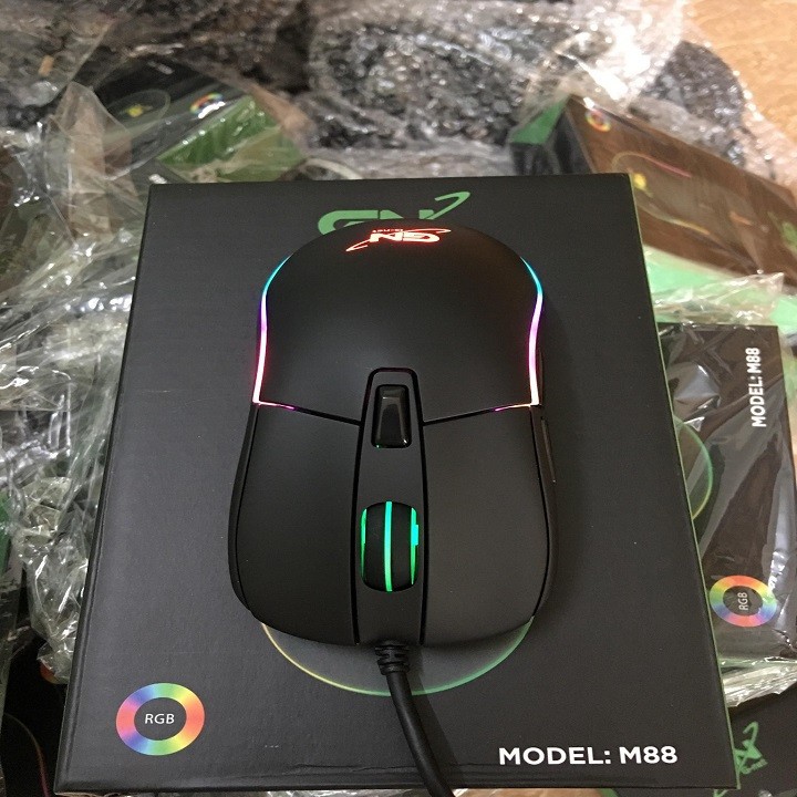 Chuột chơi game lazer RGB GNET M88 gaming