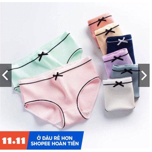 Quần Lót Nữ💖FREE SHIP💖Quần Lót Thun Gân Đính Nơ | BigBuy360 - bigbuy360.vn