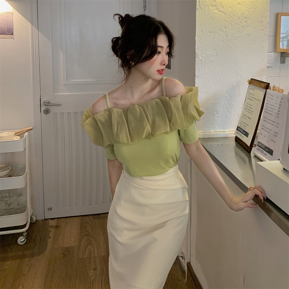 Áo Trễ Vai Dáng Rộng Phong Cách Hàn Quốc Thời Trang Cho Nữ