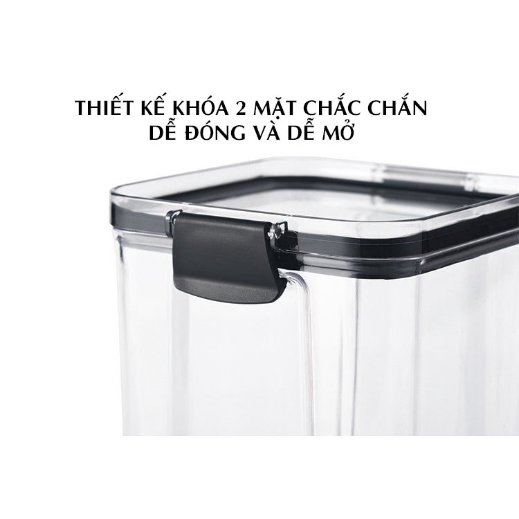 ⚡ Combo 4 hủ nhựa đựng thực phẩm bảo quản thức ăn chống ẩm mốc hàng xịn | Có sẵn giao ngay