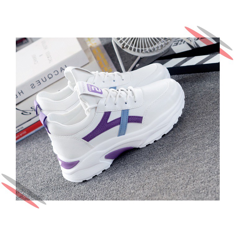 Giày Sneakers Nữ, Giày Thể Thao Nữ Hot trend Màu Sắc Cực Đẹp, Kiểu Dáng Thon Gọn Cao 5cm