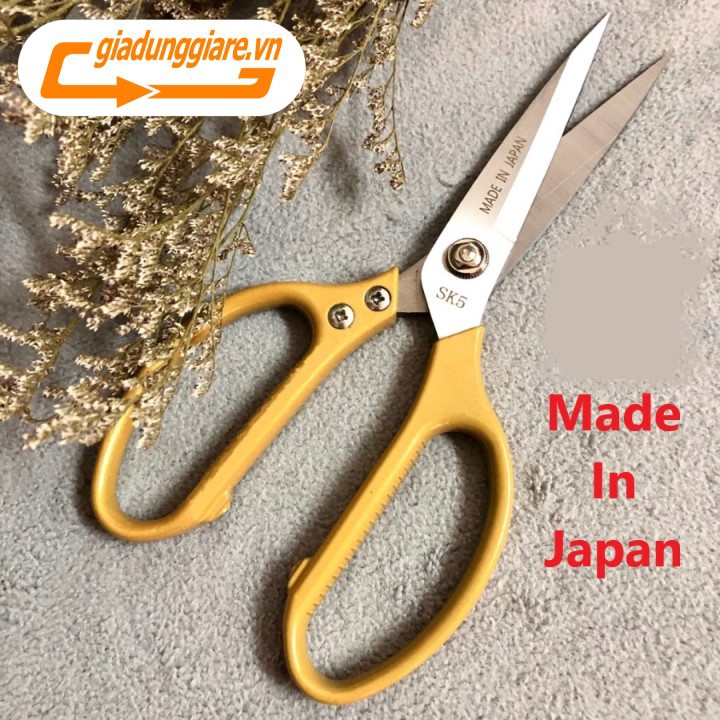 (Hàng chuẩn) Kéo cắt gà 21cm (Made in Japan, SK-5 ) Dùng cắt Gà ,Cá , thực phẩm , cắt Vải, Giấy, Da đều được