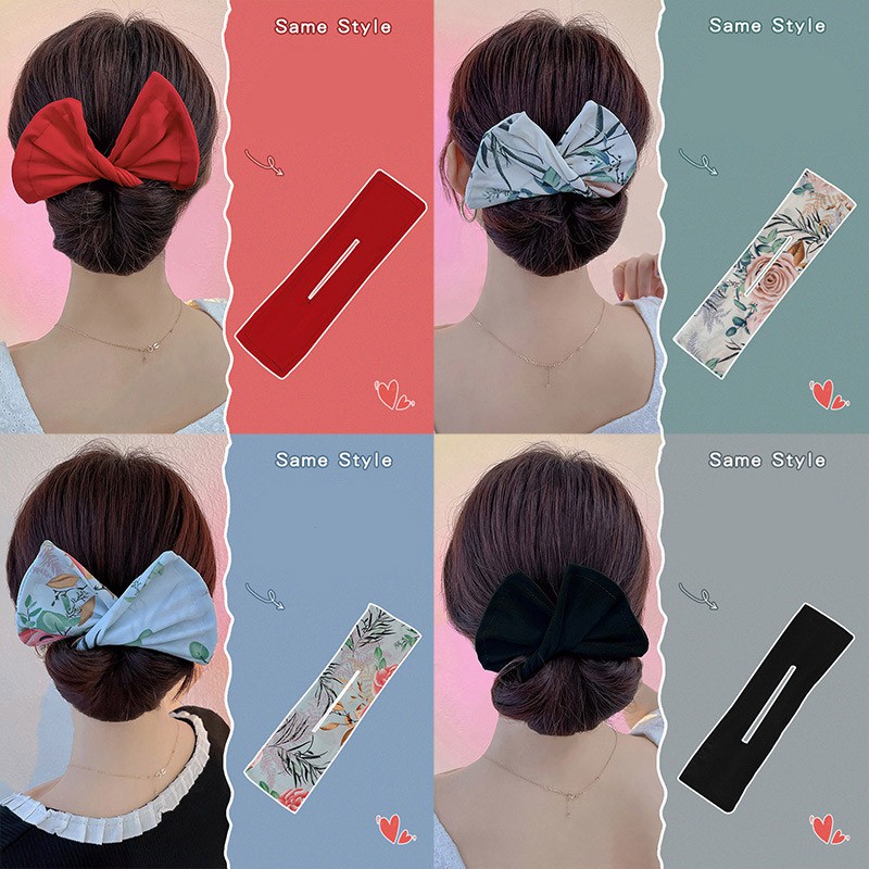 Kẹp Tóc Hình Nơ Phong Cách Hàn Quốc Nhiều Kiểu Dáng Tùy Chọn Cho Nữ