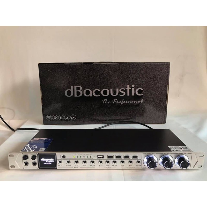 Vang cơ lai số chính hãng dBacoutics KM315, KM320 (Optical, Blutooth, AV, HDMI, Shop Tặng kèm 2 dây tín hiệu Canon xịn)